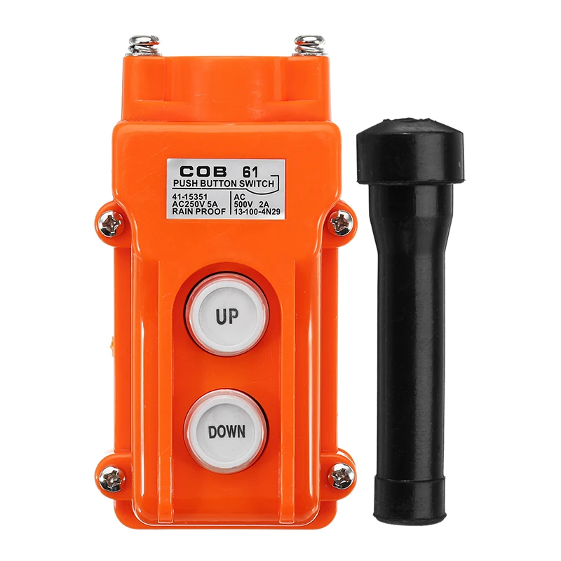 AC 250V 5A UP DOWN Button Switch Crane Handheld Button Box Driving