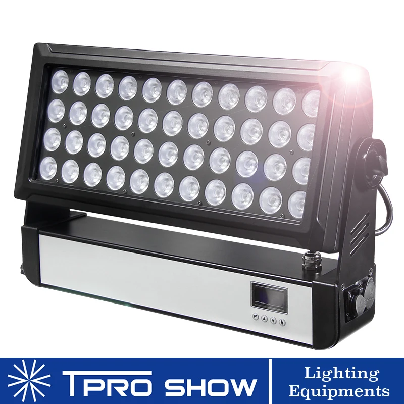 

44x10W LED Wash RGBW Flood Light Waterproof Project Lighting Dimming Strobe Dmx Stage Light for DJ Event Theater Landscape Wall