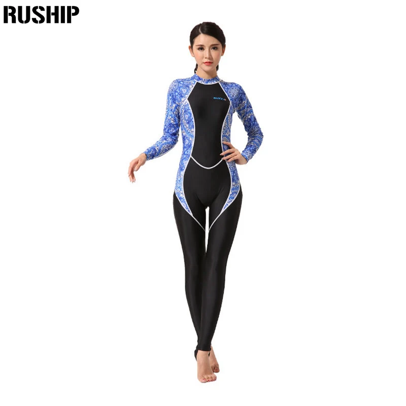 Fullsuit Rash Guards Lycra Fabric Surfing Wetsuit Waterproof Printing Jumpsuit Surfing Dive Skin