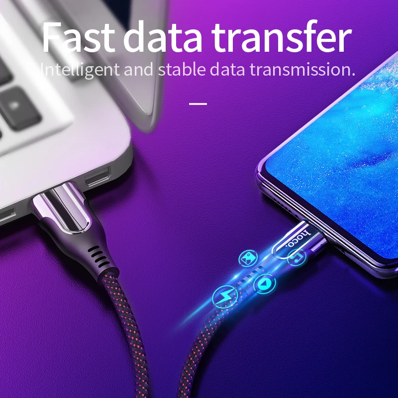 Hoco USB نوع C كابل ل USB C الهاتف المحمول كابل شحن سريع نوع C كابل لسامسونج غالاكسي S10 s9 S8 Xiaomi mi9 هواوي P30