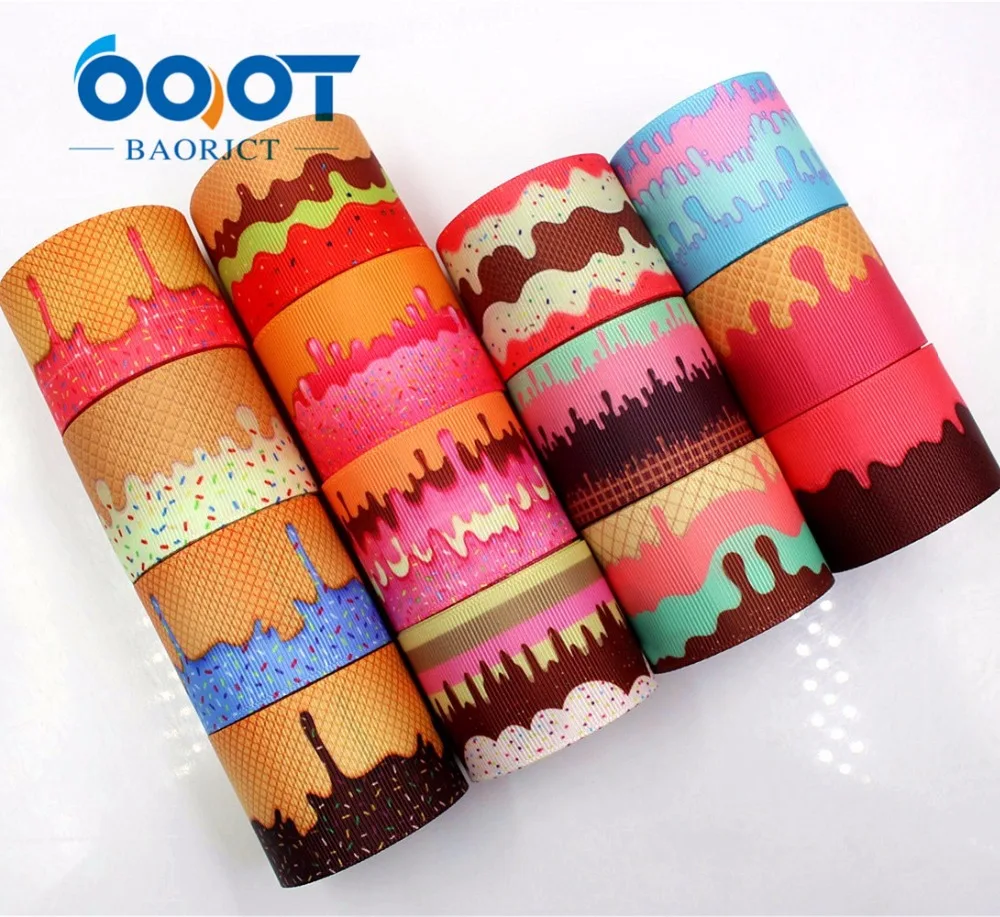OOOT BAORJCT 1711086 38 мм 10 ярдов Мультяшные ленты термопечать grosgrain Свадебные аксессуары