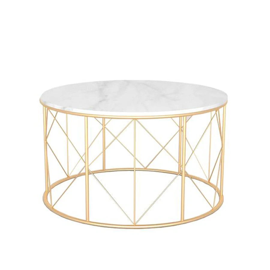 Луи Мода журнальные столы нордический круглый мраморный чайный столик маленькая квартира простая гостиная Современная креативность