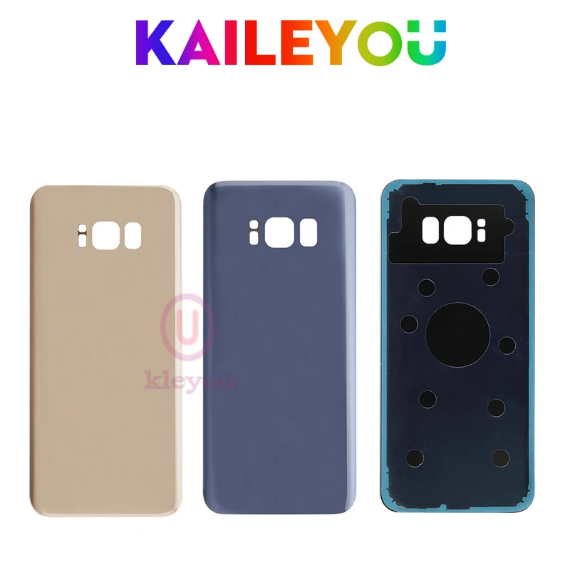 

10pcs New S8 / S8 Plus Glass Battery Back Cover For SAMSUNG Galaxy G950F G950 G955F G955 Back Battery Door Housing Case