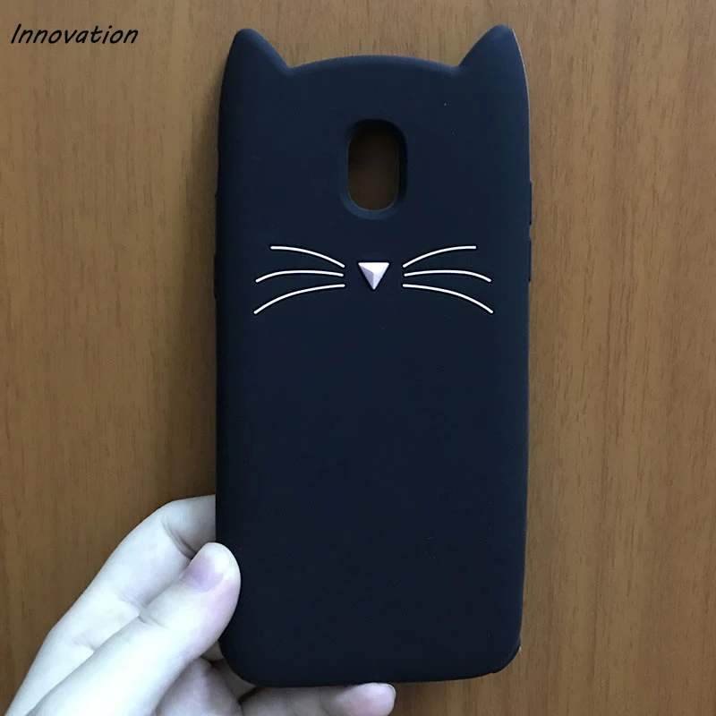 3D милый мультяшный Мягкий силиконовый чехол с котом для телефона Samsung Galaxy J1 J3 J5