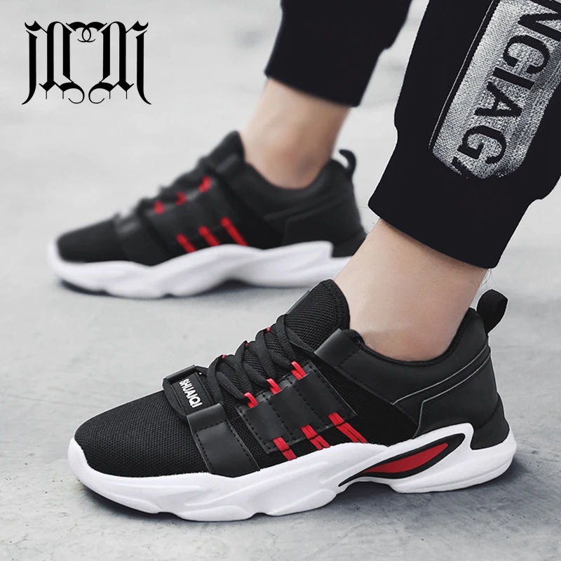 

MumuEli Red Black White Gray 2018 High Quality Shoes Men Breathable Casual Designer Fashion Luxury Flat Adult Male Sneakers 533