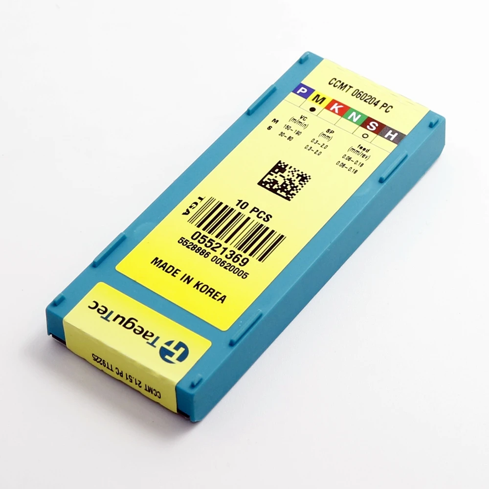 CCMT060204 PC TT9080/CCMT060204 TT9225/CCMT060204 FG TT5080/CCMT060204 TT8020 Карбид TaeguTec токарные инструменты 100%
