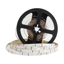 Светодиодные ленты света CRI90 SMD2835 16.4Ft(5 м) 300 светодиодный s теплый белый 3000 K-3500 K 60 Светодиодный s/M DC12V 60 Вт 12 Вт/м 8 мм белый PCB гибкий ST146