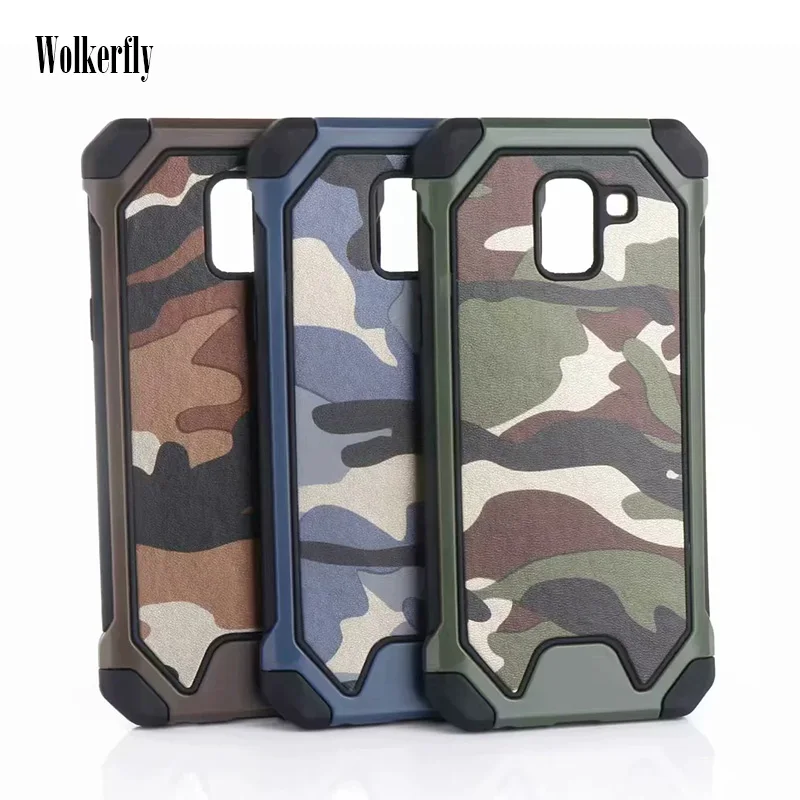 Камуфляжный чехол для samsung Galaxy A6 плюс J4 J6 S9 S8 плюс S6 S7 край A3 A5 A7 J3 J5 J7 армейский Чехол-Броня с камуфляжным принтом крышка