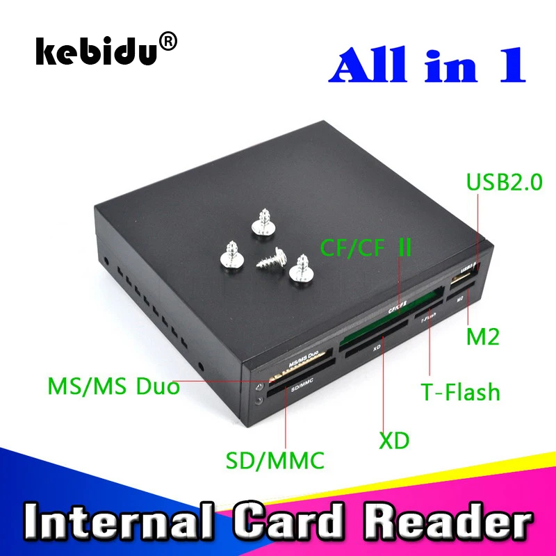 Кардридер kebidu портативный USB 2 0 3 5 дюйма передняя панель|panel card reader|memory readerflash memory