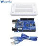 One Set Complete Accessories Starter Kit for arduino Uno R3 Breadboard, Jumper Wires, LED,USB Cable and 9V Battery Connector ► Photo 2/6