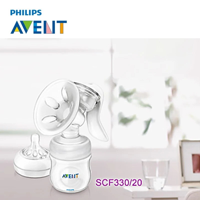 

AVENT Manual Breast Feeding Pump Original Manual Breast Milk Silicon BPA Free With Natural Bottle Nipple Function Breast Pumps