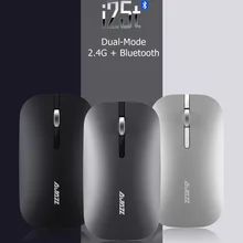 Черный джаз i25t Двойной Режим мини 2.4 г+ Bluetooth немой тонкий Беспроводной Тетрадь настольных ПК портативный компьютер Мышь Мощность экономия