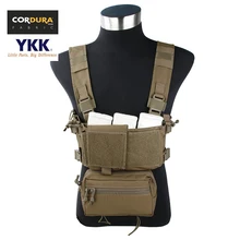 TMC Cordura Coyote коричневый(CB) микро Грудь Rig Низкопрофильная мини тактическая меховая жилетка из кусочков набор снастей(SKU051203