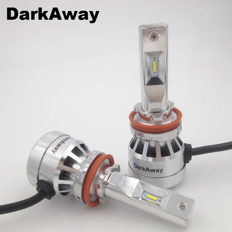 DarkAway 16000Lm 72W комплект светодиодсветильник ламп H11 H8 H9 9005/HB3 9006/HB4 H7 H1 H15 5202 H4 9007 Mini Auto