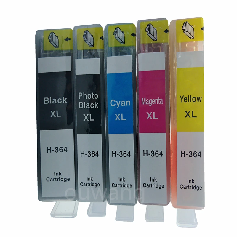

5pcs/Set Ink Cartridges for364xl for 364 364XL Photosmart 5520 6510 6520 7510 B109 B110 B209 B210 C309 C310 C410 Printers