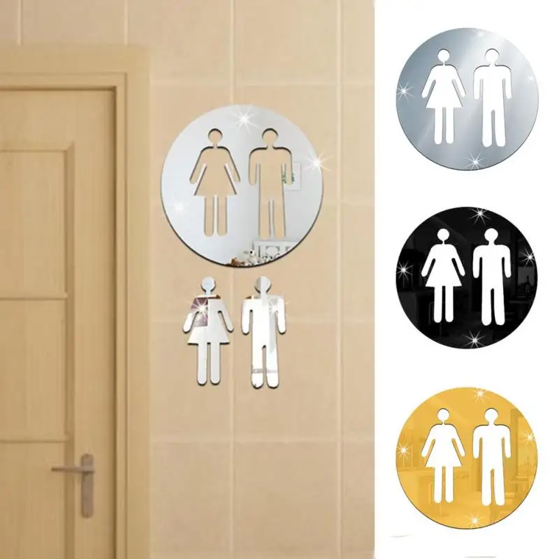 

DIY Environmental Protection 3D Crystal Wall Decorative Toilet Stick Mirror Paste Bar Toilet Toilet and Logo Wall 10*10cm