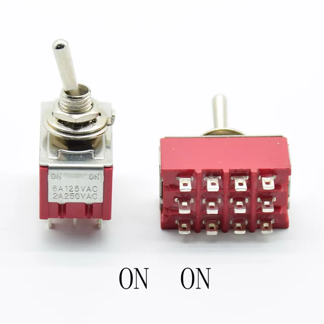 1 pc 12pins ON ON