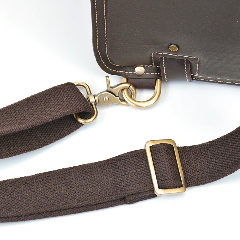 Hardware Display of Leather Backpack