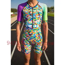 Cycling skinsuit Love the pain women rainbow color swimsuit ropa ciclismo mujer triathlon suit bike equipment bicicleta maillot