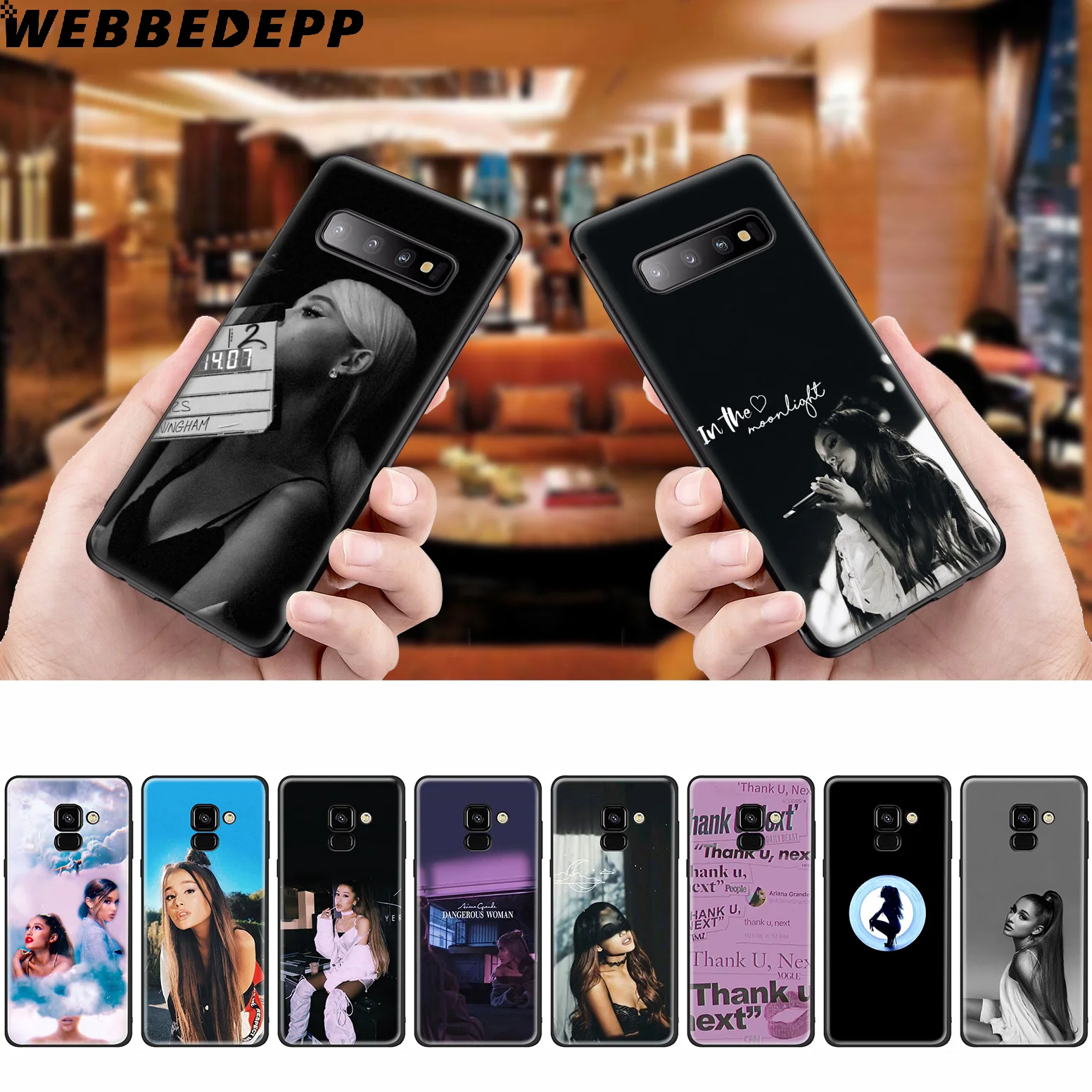 WEBBEDEPP Ariana Grande сексуальный силиконовый чехол для Samsung Galaxy A3 A5 A6 A7 A8 A9 A10 A20 A30 A40 A50 A70 M10