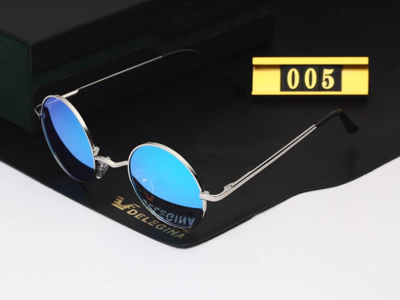 Винтажные круглые поляризованные солнцезащитные очки унисекс, маленькие круглые линзы, солнцезащитные очки для вождения