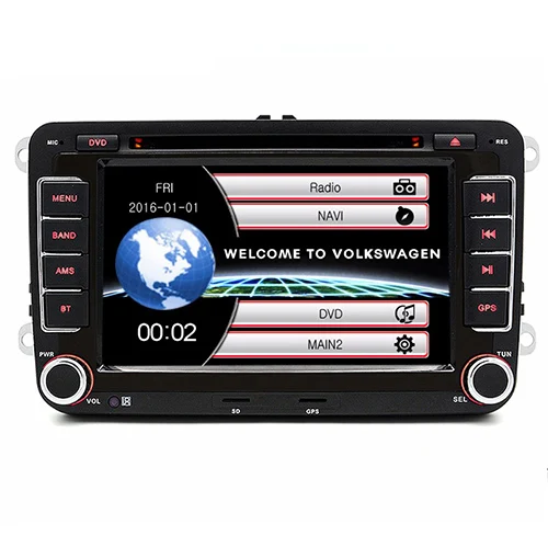 Perfect Junsun 7" 2 din Android Car DVD radio player for VW/Golf/Passat/POLO/Tiguan/Skoda/Fabia/Rapid/Seat/Leon GPS 3G wifi Autoradio 8