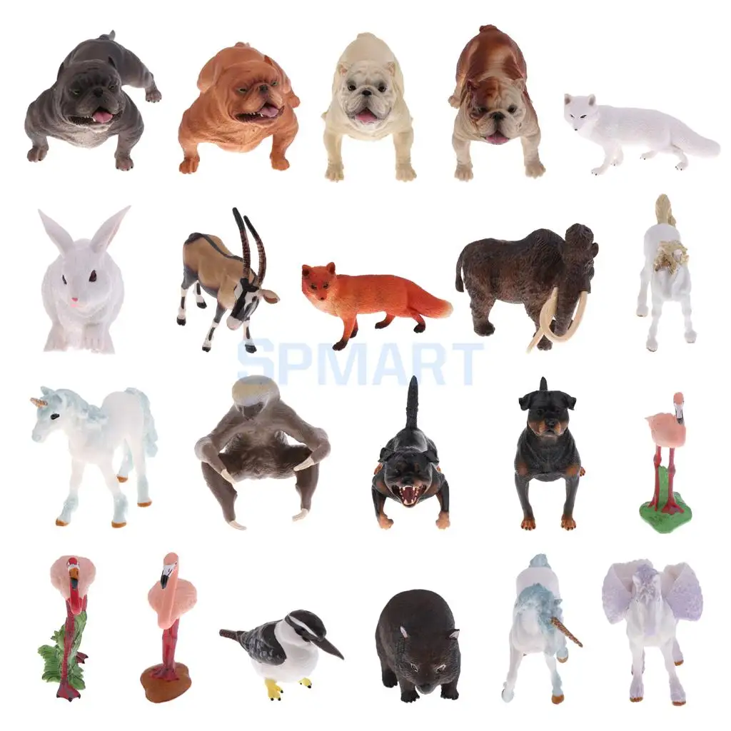 Simulation Wildlife Farm Pet Animal Model Action Figures Figurine Kid Educational Science Nature Toy Home Collectible Decoration