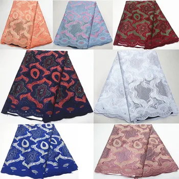 

Swiss voile lace in switzerland latest african laces 2019 blue swiss dry cotton lace nigerian lace fabrics for dress PS-Q58