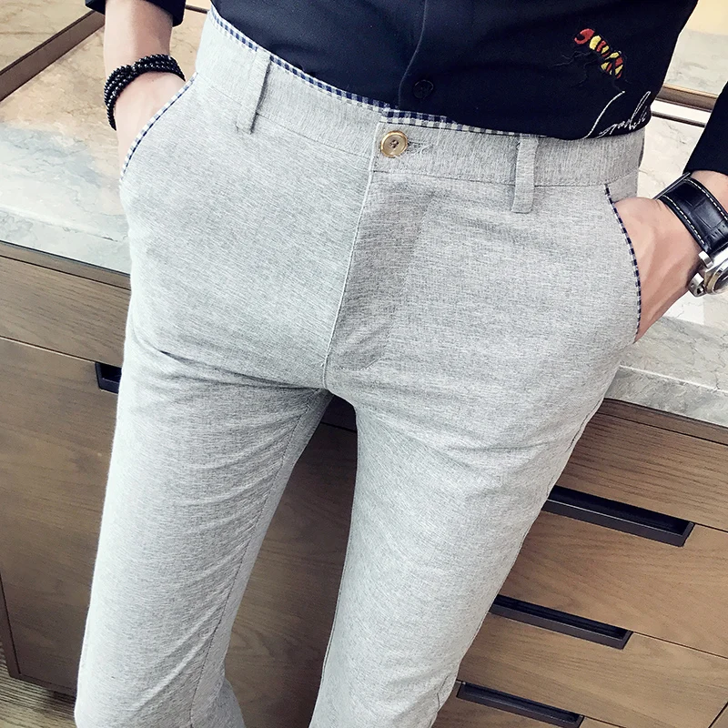 2020 Spring Business Suits Pants men Large Size mens pants 29-40 Fashion Slim SuitTrousers men