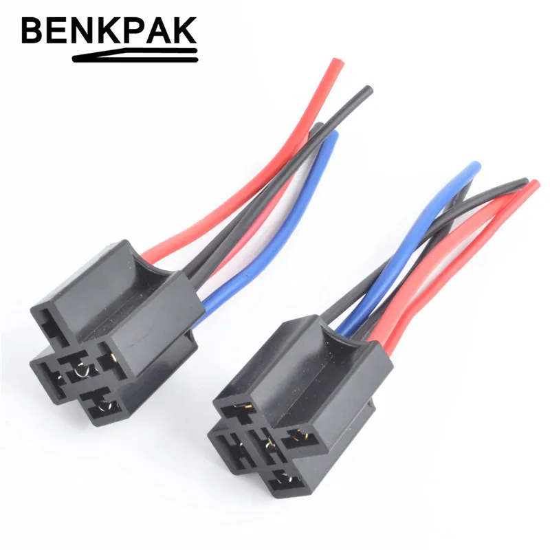 

1pc auto relay socket with 5 cables car relay bases