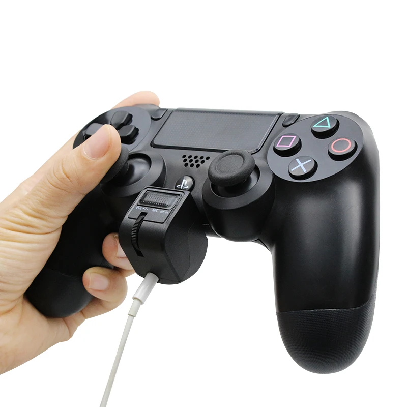 

For PS4 Controller VR 3.5mm Mini Handle Audio headset adapter Micphone Earphone Voice Control Gaming Accessories