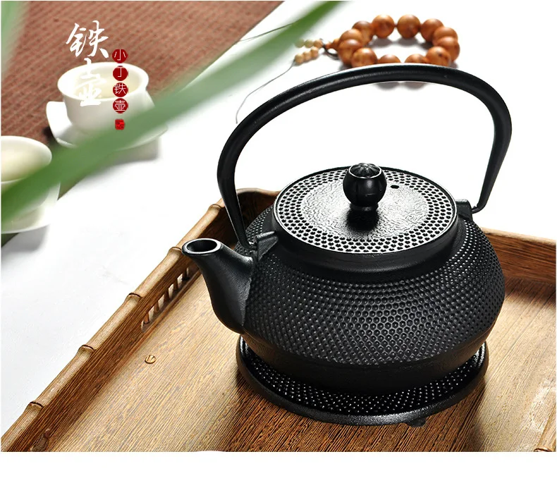 Japanese Cast Iron Teapot 0.3L 0.6L 0.7L Iron Kettle To Boil Water Tea Tool Metal Net Filter Teapot Tea Set Free Shipping