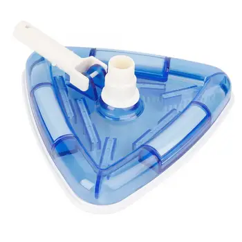 

11 Inch Portable Triangular Shape Swimming Pool Vacuum Brush Head Cleaning Tool