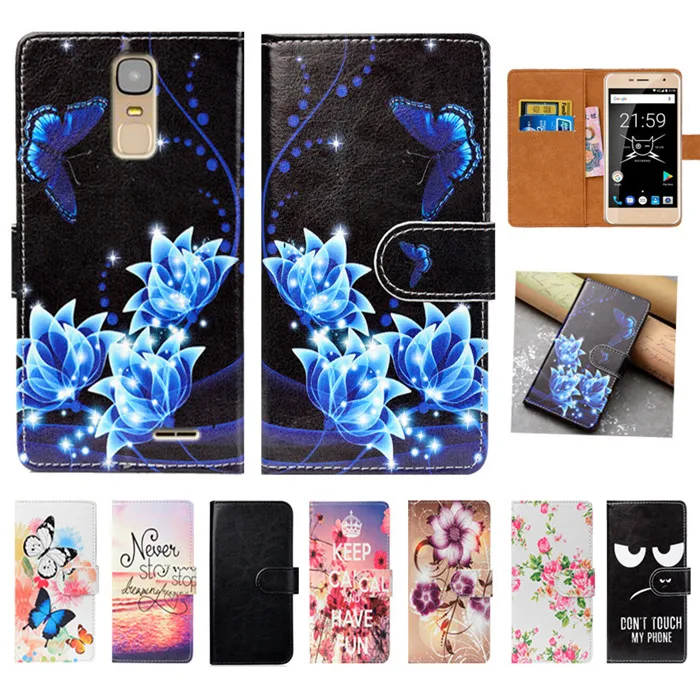 

For Just5 Freedom C100 Case High Quality Pu Leather 5.0"Print Flip Wallet Case Back Cover For Just5 Freedom C100 Book Case