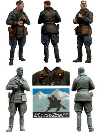 1/35 Resin Figure Red Army Tankman Sergeant 1pc Model Kits