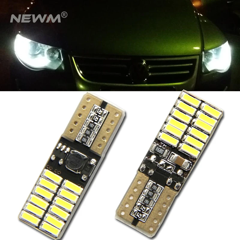 

2x T10 4014SMD LED Error Free Eyebrow Eyelid Light Bulb For Opel Astra h j g Corsa Zafira Insignia Vectra b c d