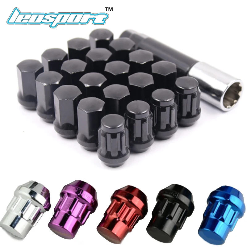 Leosport новый стиль для лучей колесные гайки железная гонка официальная гайка 20 шт.