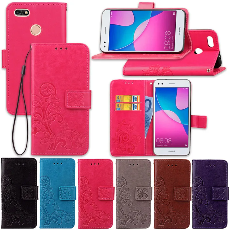 For Huawei P9 Lite Mini Case PU Leather Phone P9Lite SLA-L02 SLA-L22 SLA-L03 Flip Cover | Мобильные телефоны и аксессуары