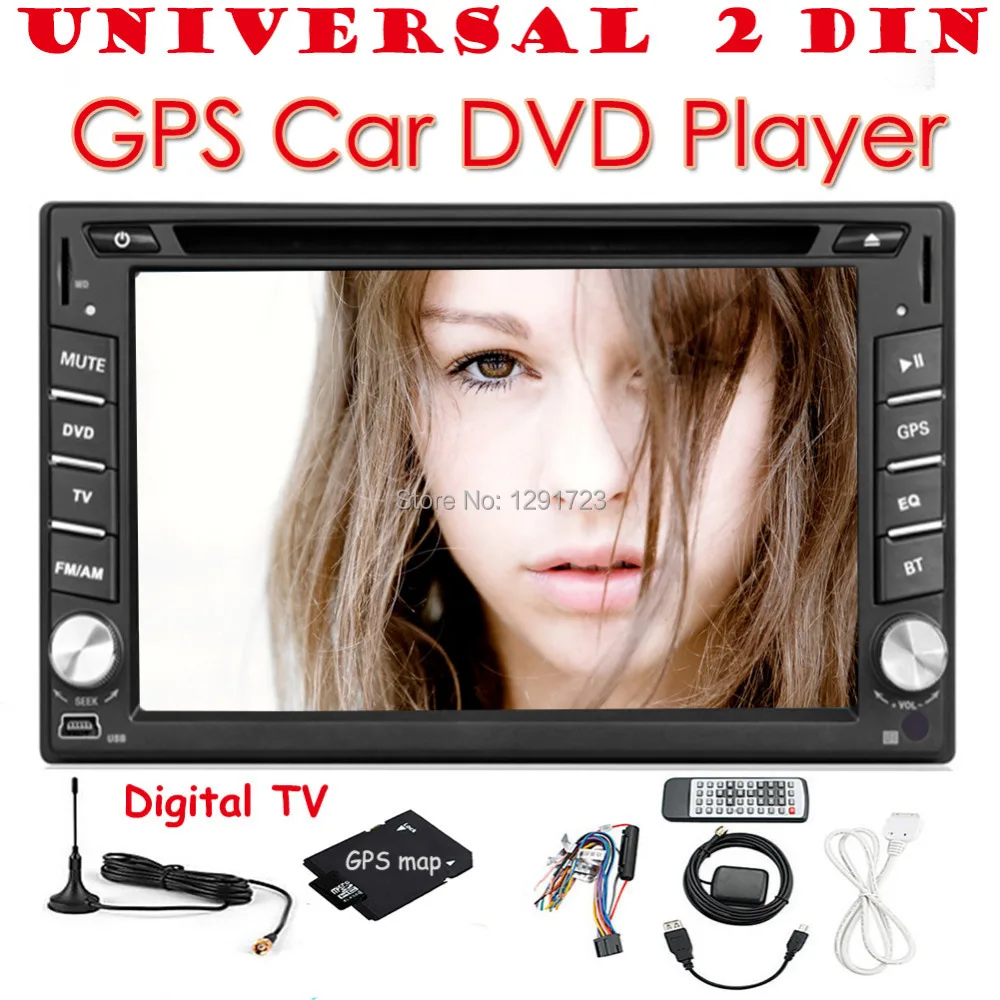 6.2'' 2din HD Touchscreeen GPS Navigation Car DVD CD Video Player in dash 2 din Vehicle Car