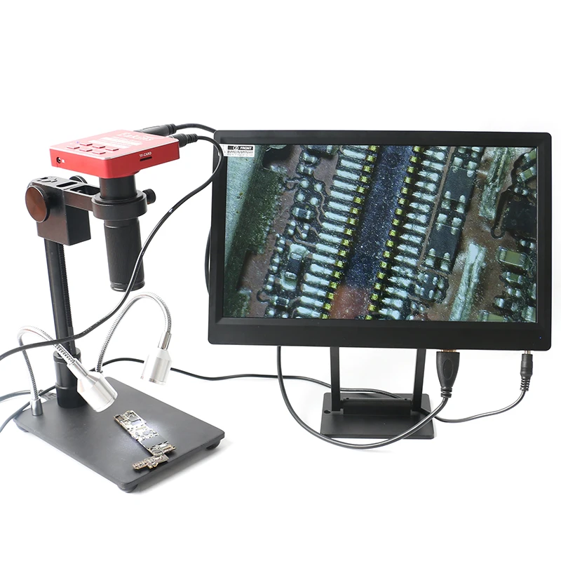 HDMI USB 37MP 1080P TF видео рекордер микроскоп камера+ мини подставка+ зум 150x C крепление объектива для лаборатории PCB IC BGA ремонт