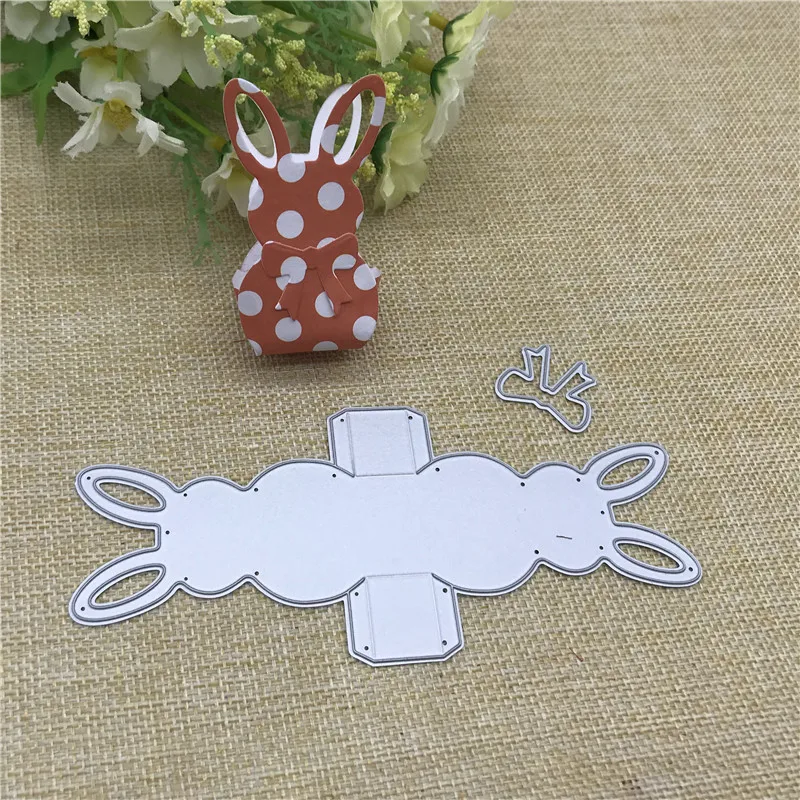 3D рамка для кролика коробка ворот трафареты резки металла DIY Скрапбукинг