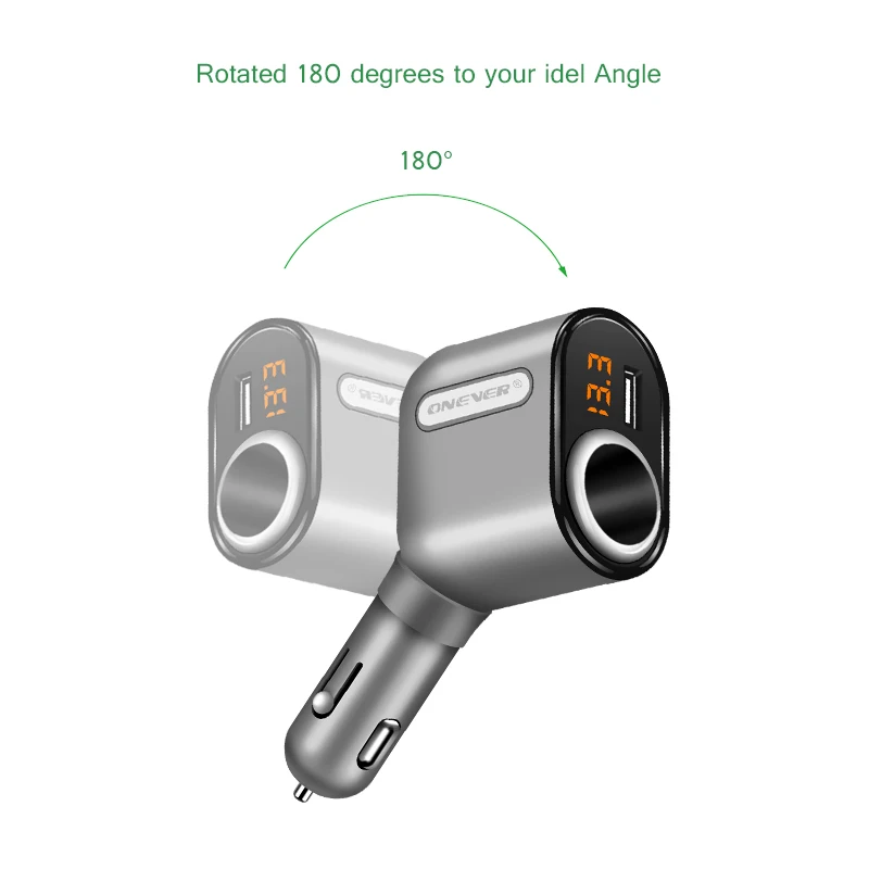 Новинка, 3 USB порта, розетка для автомобильного прикуривателя, разветвитель, зарядное устройство, DC 12~ 24 V, прикуриватель, макс. 5V 3.1A, автомобильное зарядное устройство