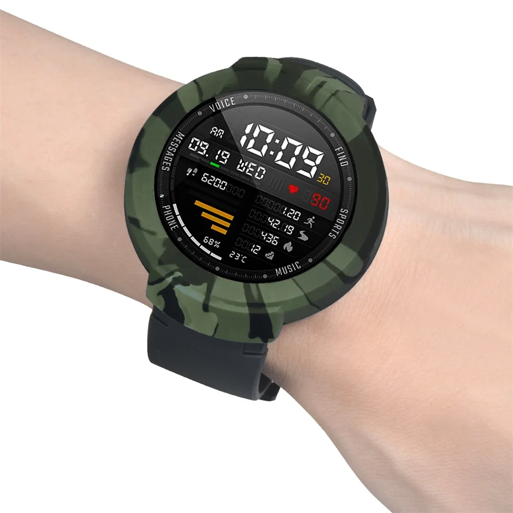 Для Amazfit Verge чехол для Xiaomi Huami Amazfit Verge 3 Смарт-часы силиконовый чехол Мягкий ТПУ Защитная рамка аксессуары