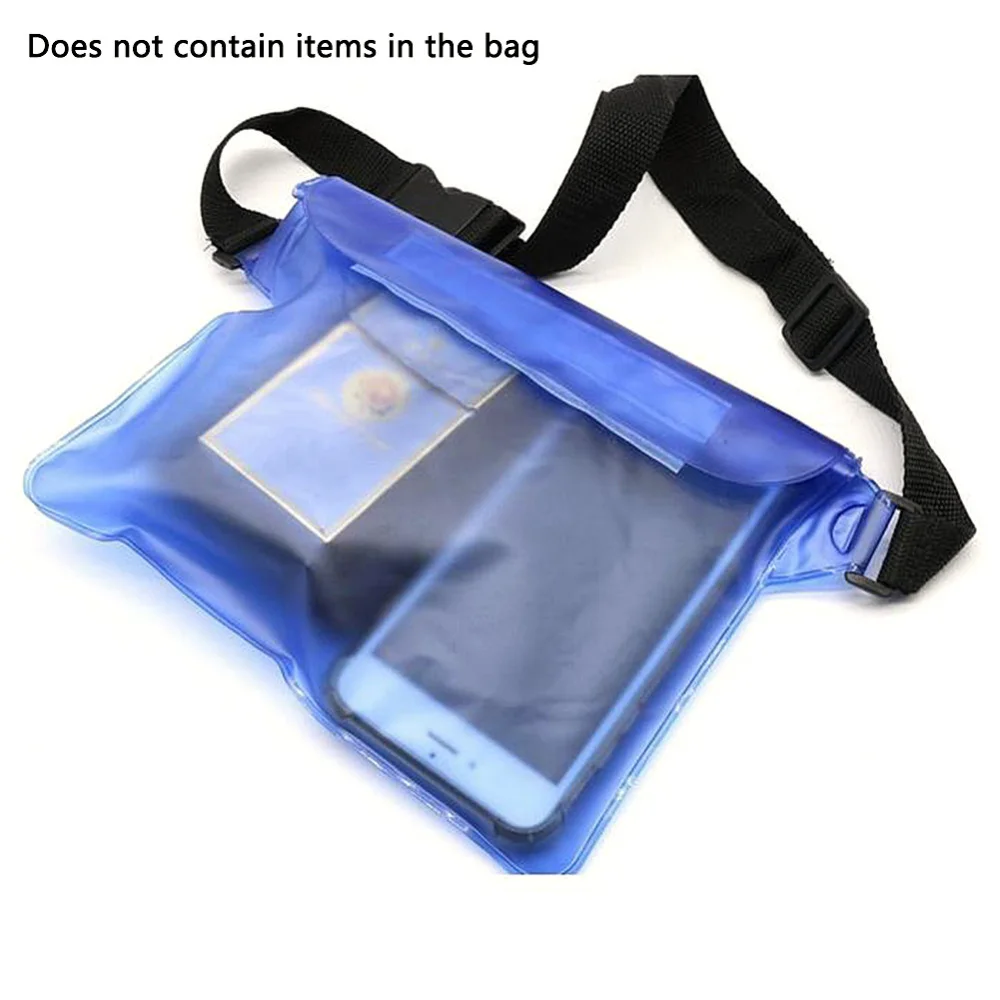 22 x 22cm PVC Pool Accessories Outdoor Sports Waterproof Bag Touch Screen Mobile Phone PVC Waist Case Pocket 1PC