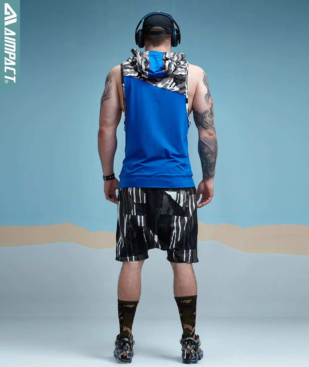 Aimpact Men Camo Tank Tops with Hoody Fitness Mens Bodybuilding Clothing Crossfit Workout Top Activewear Sleeveless Hoodies 2017 (9)