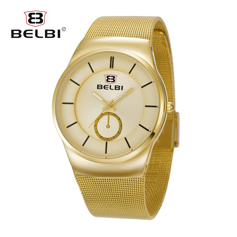 

Belbi Men Watches Business Steel Quartz Male Clock 2019 Stylish Waterproof Simple China Top Brand Wristwatches Relogio Masculino