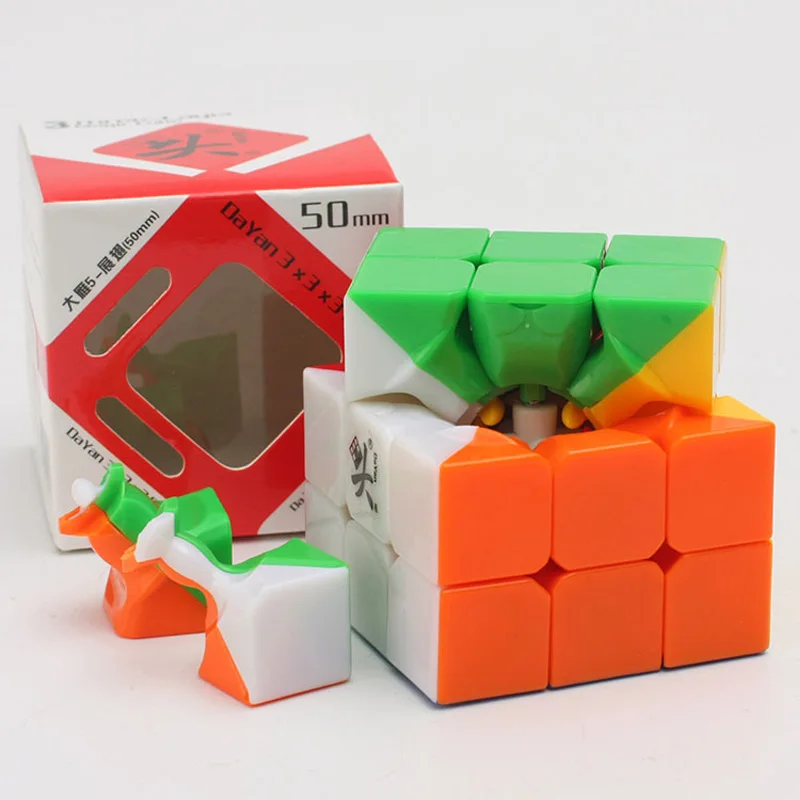 50 мм Даян Magic Скорость cube головоломки плавной Cubo magico Классическая Наклейки Игрушечные лошадки для детей 3x3x3 куб