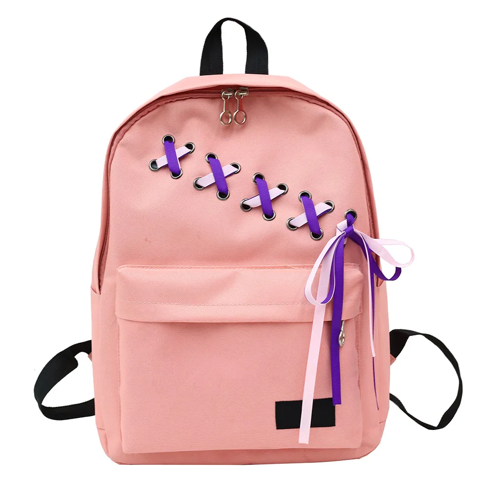 Buy Women Backpacks Ribbon Braided Bow Tie for Girls Travel LXX9 from Reliable