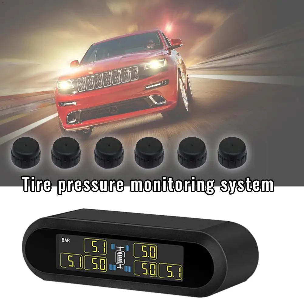 

TPMS tire pressure monitoring system super LCD general bus with 6 wheels and 6 sensors tpms