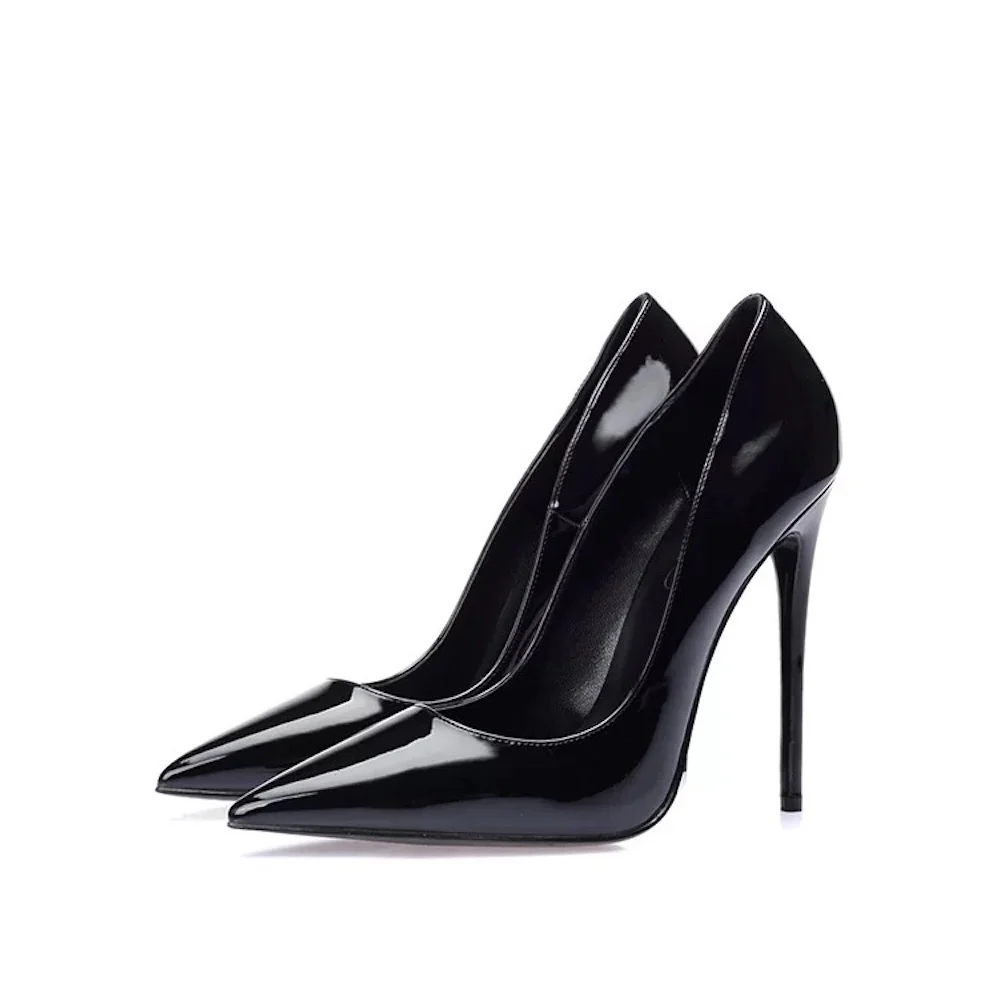 

Sexy Patent Leather Side Space Gladiator Women Pumps Fashion Designer Luxury Brand Classic Ladies Top Quality High Heels shoes